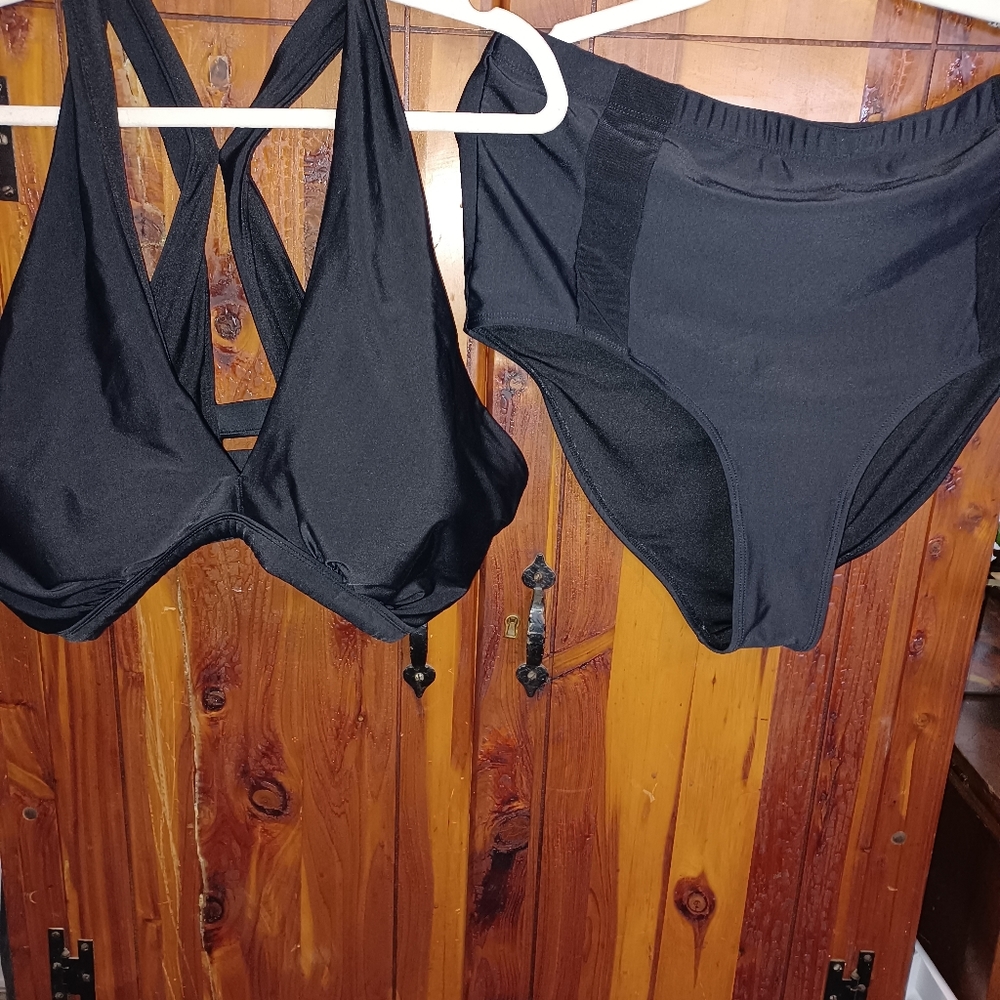 Forever 21 2 piece only washed 2x high waist bottoms